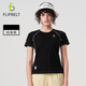 Flipbelt飛比特短袖夏季女士半袖透氣運動(dòng)休閑健身上衣跑步T恤 經(jīng)典黑 M 