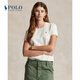 Polo Ralph Lauren 拉夫勞倫女裝 經(jīng)典款寬松版短袖針織衫RL24070 101-白色 XS