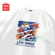 名創(chuàng  )優(yōu)品（MINISO）短袖t恤男國潮高級感寬松休閑青少年夏季純棉圓領(lǐng)上衣 白 M
