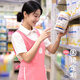 續(xù)印時(shí)尚圍裙定制logo印字美容美甲店工作服母嬰店早教托管幼師圍腰女 LS-158H有花圍裙 粉色