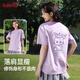 班尼路（Baleno）100%純棉寬松短袖T恤女2025夏季新款多巴胺時(shí)尚可愛寬松百搭上衣