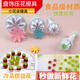 網(wǎng)紅小雛菊壓花模具冷菜意境盤飾點(diǎn)綴雕花工具果蔬刻花新年快樂 小雛菊壓花模具4件套