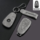 馳界適用長(cháng)安cs75plus鑰匙套逸動(dòng)plus藍鯨版24款uniz車(chē)univ殼cs55扣包 E款四鍵【灰】+皮革扣