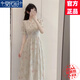 莫代爾新中式碎花連衣裙2025夏季雪紡新款溫柔風(fēng)小個子顯瘦遮肚子長裙子 新中式長裙 L 105-115斤