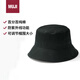 無印良品（MUJI）防紫外線 棉質(zhì)斜紋 漁夫帽 帽子 DBA52A4A  黑色 56.5-59cm 