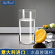 路易治·波米奧尼 水杯玻璃杯進口無鉛水晶杯直身杯果汁飲料杯圓口牛奶杯 海波杯375ML/單支