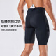 王后衛跑步支撐壓縮褲男緊身五分褲高腰吸濕速干專(zhuān)業(yè)馬拉松長(cháng)跑運動(dòng)短褲 黑色-男款【側邊含口袋】 XL