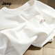 JEEP SPIRIT吉普t恤短袖男2025新款夏季復(fù)古簡約衣服男士寬松重磅半袖男款