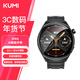 KUMI庫(kù)覓 GW6智能手表百度文心一言AIGC表盤運(yùn)動(dòng)跑步藍(lán)牙通話watch男士款血氧心率健康監(jiān)測(cè) 錆色