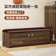 淺梵家用進(jìn)門(mén)口實(shí)木換鞋凳鞋柜一體入戶(hù)玄關(guān)可坐式鞋架長(cháng)條儲物穿鞋凳 胡桃色兩層120cm帶靴位-咖色坐墊