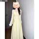 詩(shī)丹蕊2025新款法式黃色吊帶連衣裙子女夏春季背帶高級感小個(gè)子長(cháng)裙開(kāi)衫 黃色裙子 均碼 可備注碼數