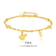 金至尊（3DG Jewellery）黃金手鏈生肖靈趣兔ins風(fēng)疊戴足金999手鏈女神節禮物計價(jià) 金重5.01克(配珠寶禮盒)