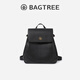 BAGTREE包包樹(shù)采風(fēng)包雙肩包大容量通勤包真皮女士旅行包背包 黑色 高級小眾