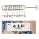九連環(huán)五加粗大號(hào)智力扣結(jié)環(huán)兒童益智玩具標(biāo)準(zhǔn)小號(hào)套裝比賽專(zhuān)用 中號(hào)21.5cm彩珠九連環(huán)【盒裝】