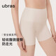 ubras無(wú)痕收腹包臀高腰防走光安全褲免穿內褲短褲打底褲瓷肌色S