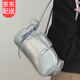 韞舜芭蕾風(fēng)蝴蝶結(jié)手提包包女式2025新款潮小眾腋下包枕頭包 芭蕾風(fēng)絲帶手提包【銀色】 中包