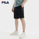 FILA涼感短褲丨斐樂(lè )官方男士冰絲五分褲2024夏季新款休閑商務(wù)短褲男褲 傳奇藍-NV L 175/84A/L