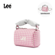 LeeBunBunBag迷你饅頭包女士包包手拎包時(shí)尚精致小包女枕頭包手提包 粉色格子+鏈條