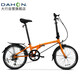 大行（DAHON）折疊自行車20英寸超輕6速通勤折疊單車HAT061 橙色