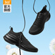 361°男鞋2026春夏新款網(wǎng)面透氣防滑跑步鞋男輕便減震運動(dòng)鞋休閑鞋子男 曜石黑 41