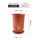 德沃多花盆樹(shù)脂國風(fēng)養花蘭花花盆蝴蝶蘭蘭花專(zhuān)用盆紅色小號