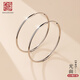 老銀匠光面耳圈s925銀光圈耳環(huán)女百搭簡(jiǎn)約素圈情人節禮物時(shí)尚銀耳飾女士 4cm光面款 925銀/含證書(shū)