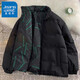 真維斯（JEANSWEST）【兩面穿】棉服男棉衣秋冬季潮流加厚外套男士衣服秋冬裝男裝保暖 黑色【雙面穿】 3XL 建議190-210斤
