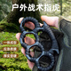 際華 3565指虎戶(hù)外戰術(shù)工具加合金高硬度防衛武器應急破窗器 經(jīng)典平頭款【黑色加厚】