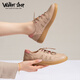 Walker Shop奧卡索戶(hù)外休閑運動(dòng)板鞋女德訓鞋青年小白鞋女鞋子V151033卡其40