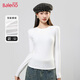 班尼路（Baleno）雙面磨絨打底衫女2025秋冬季新款圓領(lǐng)緊身柔軟舒適保暖內搭上衣