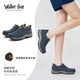 Walker Shop奧卡索女鞋休閑運動(dòng)健步鞋女中老年一腳蹬媽媽鞋女V133609灰藍37