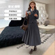 冊裁（CECAI）學(xué)院風(fēng)灰色西服套裝女2025春季新款寬松顯瘦西裝百褶裙兩件套 灰(西服+襯衫+半身裙） L