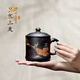 近景紫砂杯茶杯純手工男女士款泡茶杯宜興原礦紫砂茶杯水杯伴手禮茶具 歲寒三友（單杯） 400mL(不含)-600mL(含)