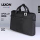 樂(lè )上（LEXON）電腦包手提商務(wù)公文包單肩包14英寸筆記本男休閑斜挎包文件包 黑色