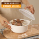 茶花微波爐飯盒器皿蒸飯煲廚房專(zhuān)用器皿用品套裝可加熱湯碗蒸飯煲 【店長(cháng)推薦】熱飯碗小號1400ML