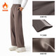 安踏運動(dòng)褲女春季加絨保暖高腰寬松通勤直筒褲休閑長(cháng)褲