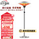 雷仕德朗（ROSTDL）傘型取暖器碳纖維電暖器客廳家用餐廳酒店大堂戶外取暖烤火爐傘形室外取暖爐大型傘式電暖 2100w 立式升降機(jī)械版/銀色