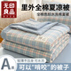 無印良品A類純棉夏涼被空調(diào)被被子里外全棉水洗棉夏被夏季薄被子 印象（蘭）【手感細(xì)膩透氣貼膚】 【單夏被】200*230cm