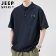 JEEP SPIRIT吉普短袖T恤男士夏季寬松純棉半袖高端體恤涼感寬松上衣服
