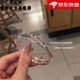 千足尹999足銀手鐲女年輕款閉口實(shí)心四葉草少女?huà)寢屻y鐲子520七夕送女友 雙環(huán)四葉草銀手鐲(54.圈口)約25克