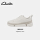 Clarks其樂Trigenic系列男女同款輕盈舒適三瓣底情侶款板鞋休閑運動鞋 白色-男款 261807367 42