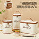 沃德百惠（WORTHBUY）插電加熱恒溫保溫袋上班族帶飯大容量手提袋便當(dāng)飯盒包 方形大號(hào)