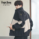 凡品丹尼（FANPINDANNI）夾克男士外套春秋季2026新款寬松百搭男生男裝上衣服 231-黑色 XL