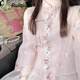 RUIQIUER新中式連衣裙女夏季新款女裝改良國風(fēng)小個(gè)子時(shí)尚氣質(zhì)法式套裝裙子 套裝 S