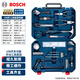 博世（BOSCH）家用多功能便攜五金工具箱手動工具套裝鉗子螺絲批頭扳手錘子卷尺 108件多功能手動工具組套