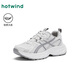 熱風(fēng)網(wǎng)面老爹鞋女款春秋新款增高厚底運動(dòng)休閑鞋輕便女鞋子 118白灰 36