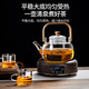 榮淘煮茶壺玻璃茶具泡茶器電陶爐耐高溫帶過(guò)濾燒水普洱家用提梁壺 一壺不帶爐