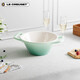 酷彩（Le Creuset）炻瓷盤創(chuàng)意沙拉水果菜盤家用法式料理碗 17cm法式料理碗青羽色（新）