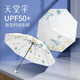 天堂傘新品黑膠傘晴雨傘防曬傘雙層遮陽(yáng)傘時(shí)尚便攜折疊晴雨兩用傘男女款 芳草（彩膠防曬） 常規裝