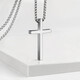 芯奢刻字十字架項鏈男士潮嘻哈不易掉色男士鎖骨鏈個(gè)性百搭潮男生